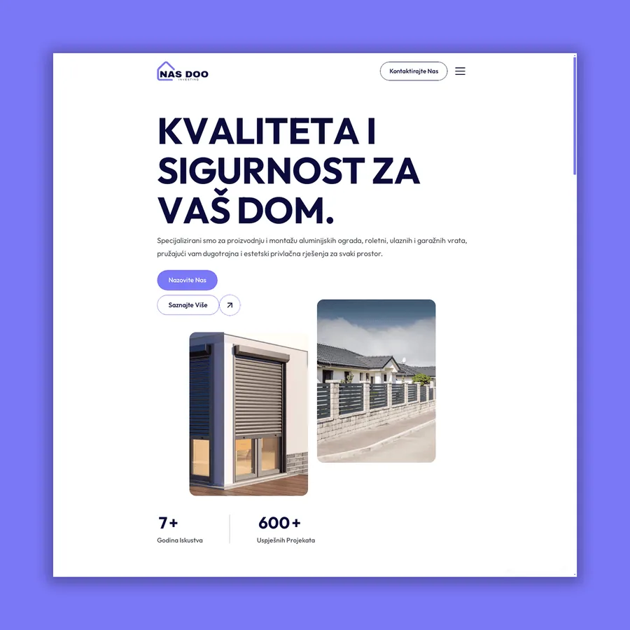 NAS Painting Sarajevo — website by Webeaut Media