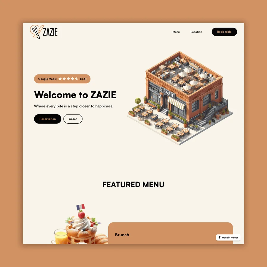 Zazie San Francisco — website by Webeaut Media